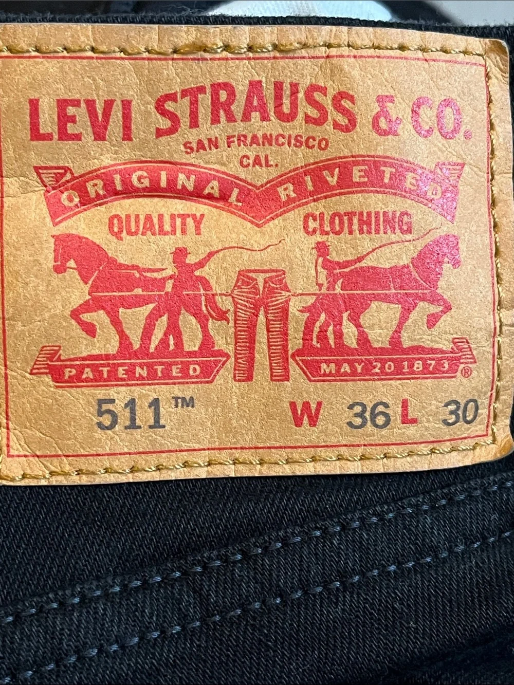 Levi's Black Straight-Leg Jeans